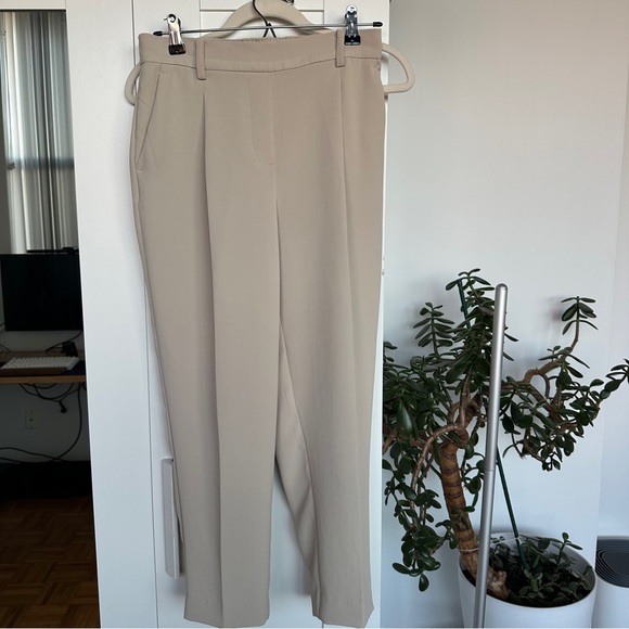 LOFT Tan Dress Pants Classic Pleated Tailored Style - Picture 1 of 4